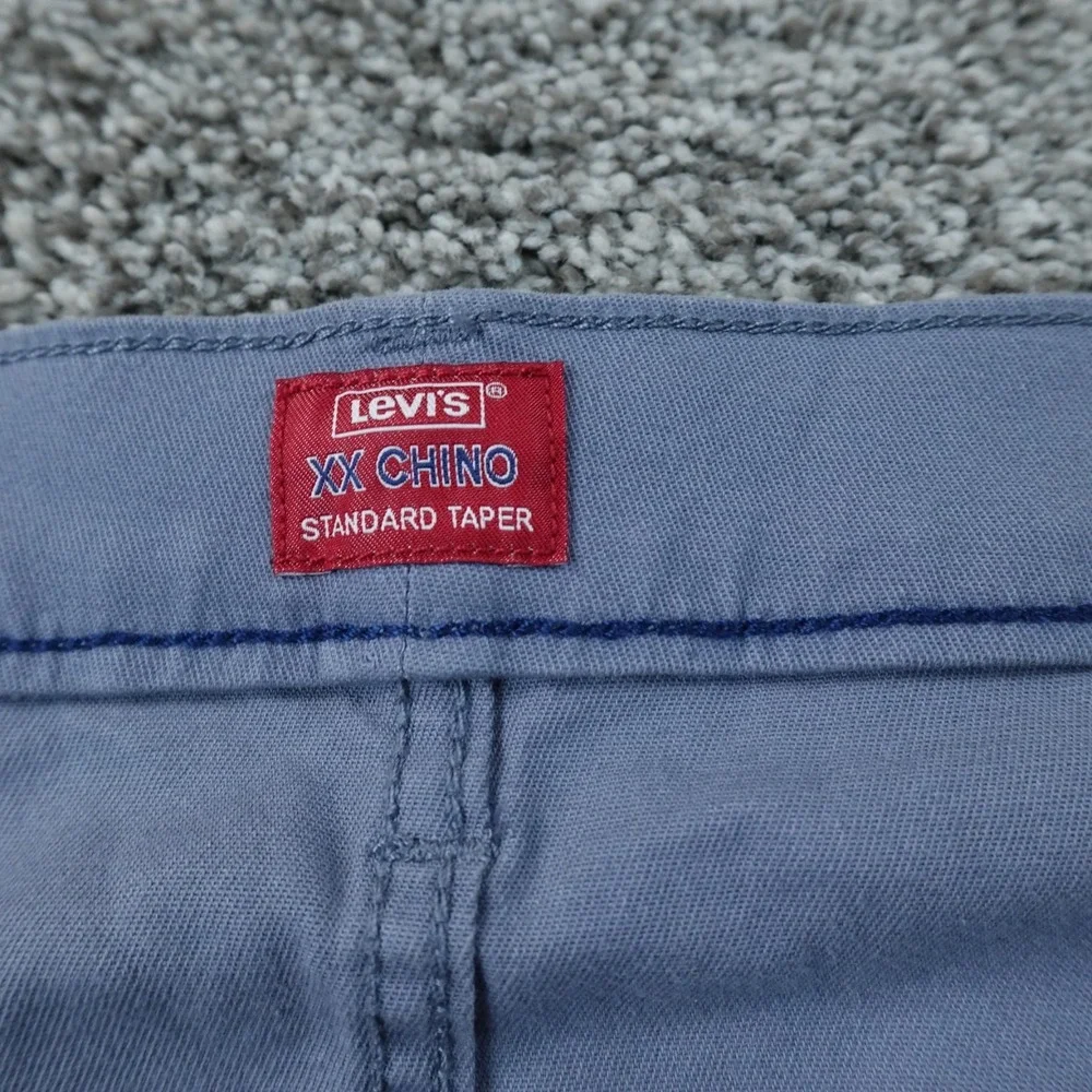 NEW Levis Pants Mens 50X30 Blue XX Chino Standard Taper Flex Stretch Performance